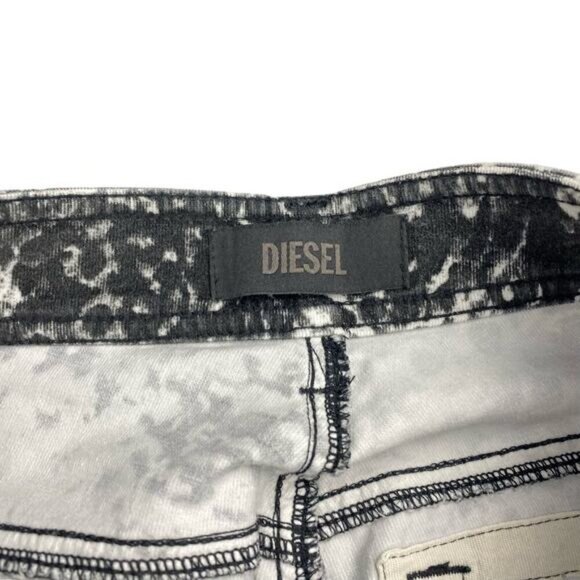 DIESEL Malphas Corduroy Skinny Pant Sz 28 Abstract Print - Picture 7 of 9